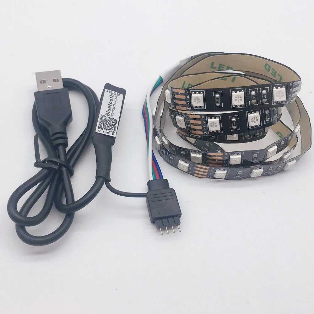 USB Светодиодные ленты RGB сменный светодиодный ТВ фон светильник ing 50 см 1 м 2 3 4 5 DIY 5V