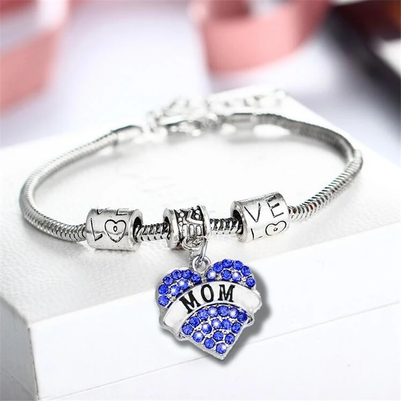 2017 модные ювелирные изделия для мамы Семейный Браслет дочери кулон в форме