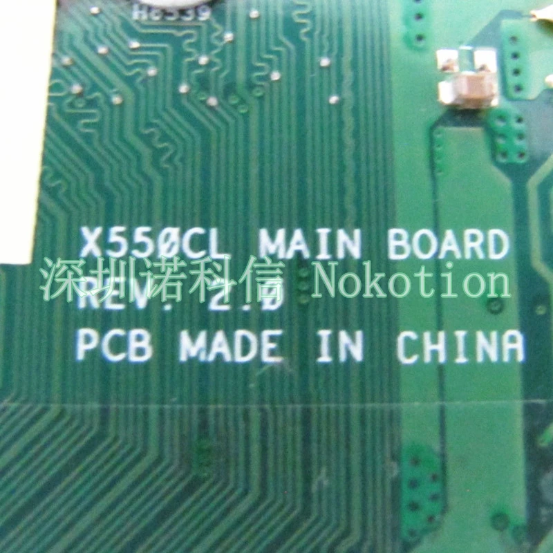 NOKOTION материнская плата для материнской платы X550CL ноутбука GT710M HM76 HD4000 SR109 Celeron