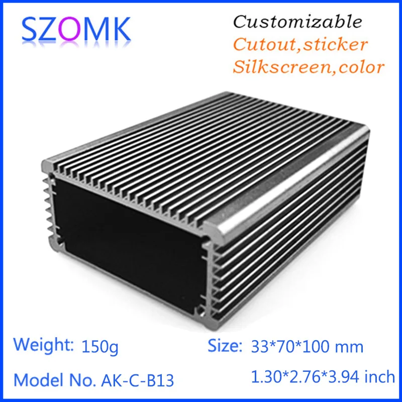 1 шт 33*70*100 мм Горячая продажа szomk pcb выход корпус алюминиевый радиатора коробка