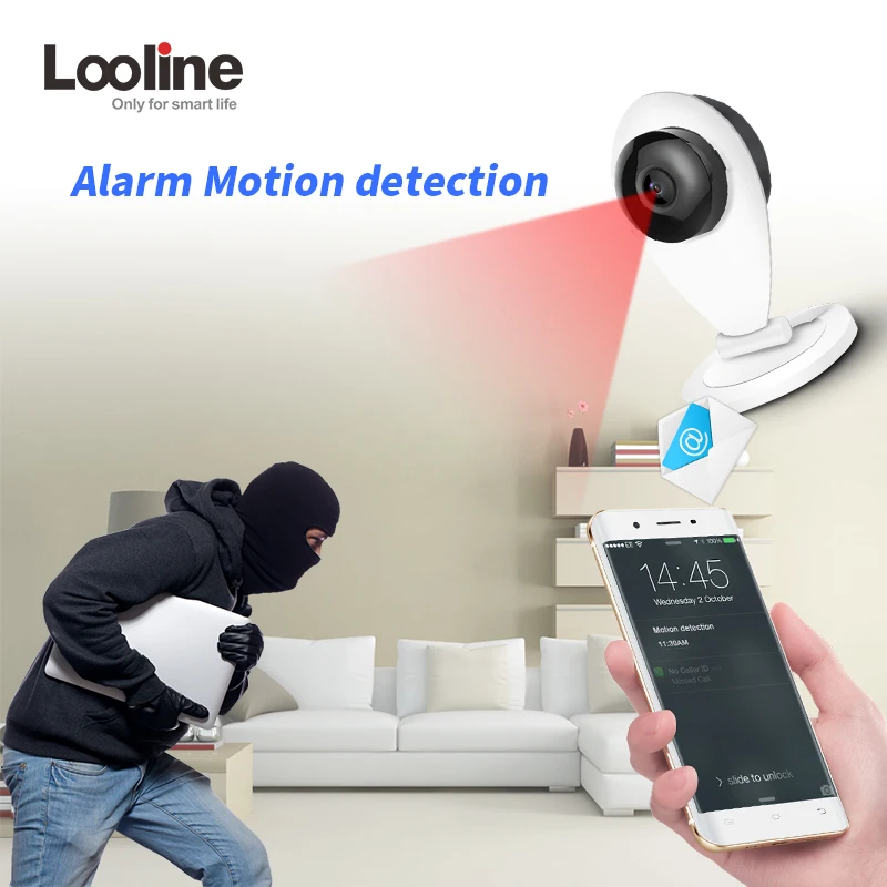 Wifi камера панорамная рыбий глаз 3D VR видеонаблюдение мини CCTV безопасности Looline