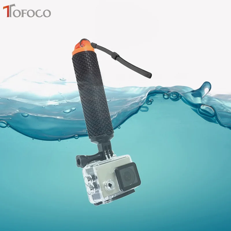 TOFOCO для xiaomi yi Sj4000 Sj5000 Gopro Hero 4/3 +/3/2/5 Go pro Камера поплавок с ручкой-держателем