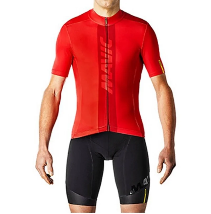 Mavic 2019 Pro team велосипедная майка с коротким рукавом комплект велосипедной одежды