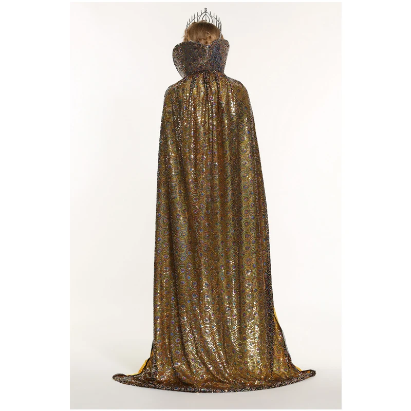 Женский плащ с пайетками полный 71 &quotпончо европейский стиль на шнуровке халат