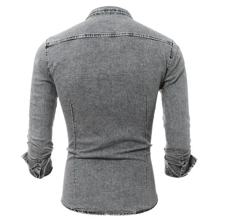 Новый Для мужчин рубашка брендовая мужская с длинными рукавами Повседневное