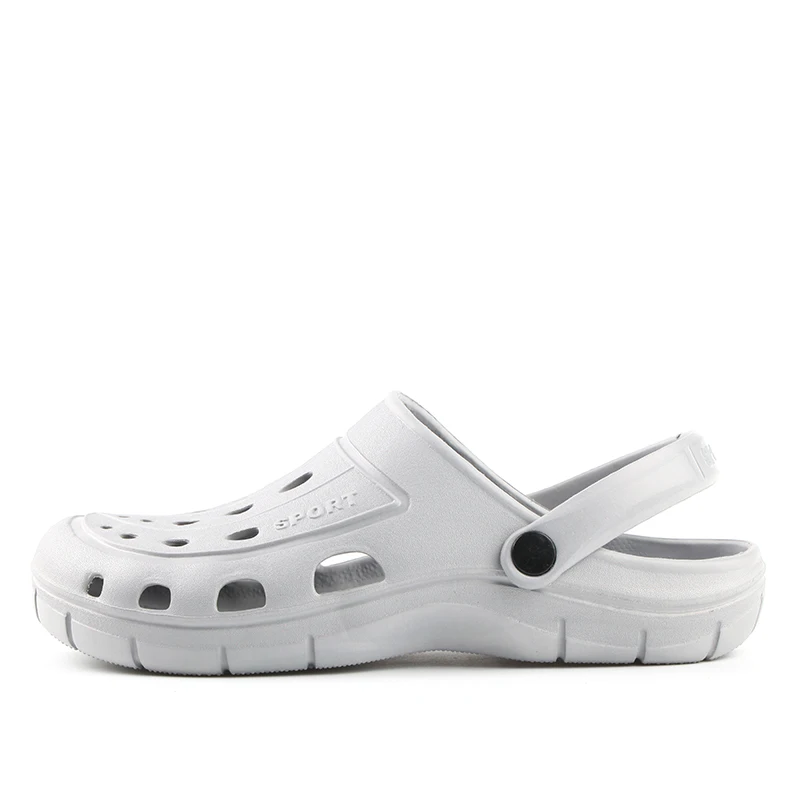 POOLOOP Slip On Spring Mens Sandals Lightweight Garden Crocus Clogs Casual Beach Water White Men Outdoor Shoes | Обувь