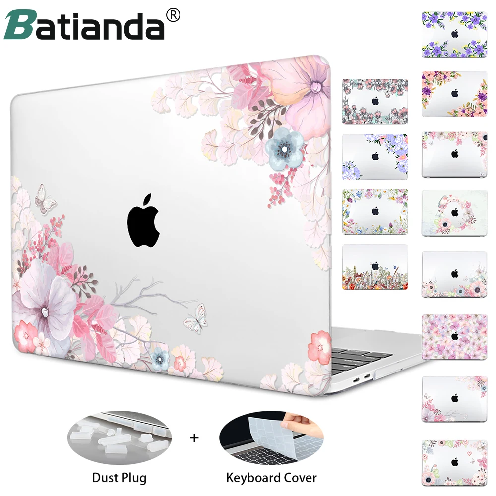 Кристальный жесткий чехол для Macbook Air 13 retina Pro 13 15 16 A2141 A2159 жесткий чехол с бесплатной клавиатурой A1466 A1990 A1932