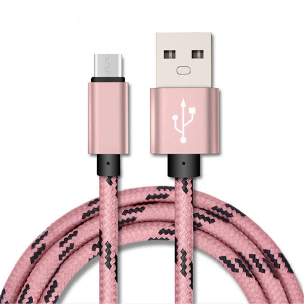 Type-c USB C зарядный кабель для передачи данных зарядный Шнур адаптер для huawei p9 P10 lg g5 g6 для samsung Galaxy s8 s9 plus a3 a5 a7 - Цвет: Розовый