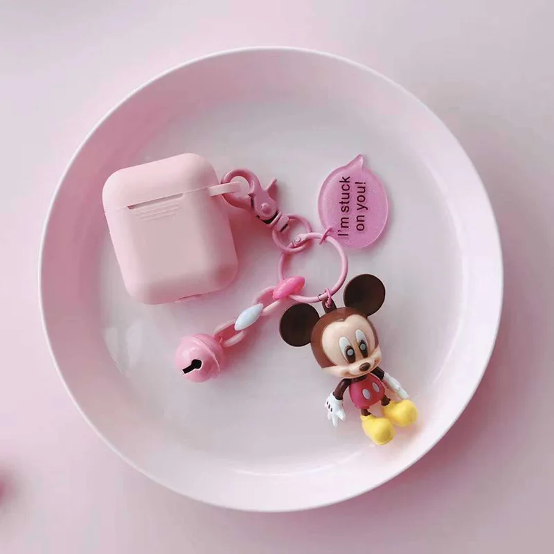 5 Милый силиконовый наушник чехол для Apple Airpods чехол Bluetooth наушники защитный чехол для Airpods 1/2 брелок с фигурками из мультфильмов - Цвет: 5