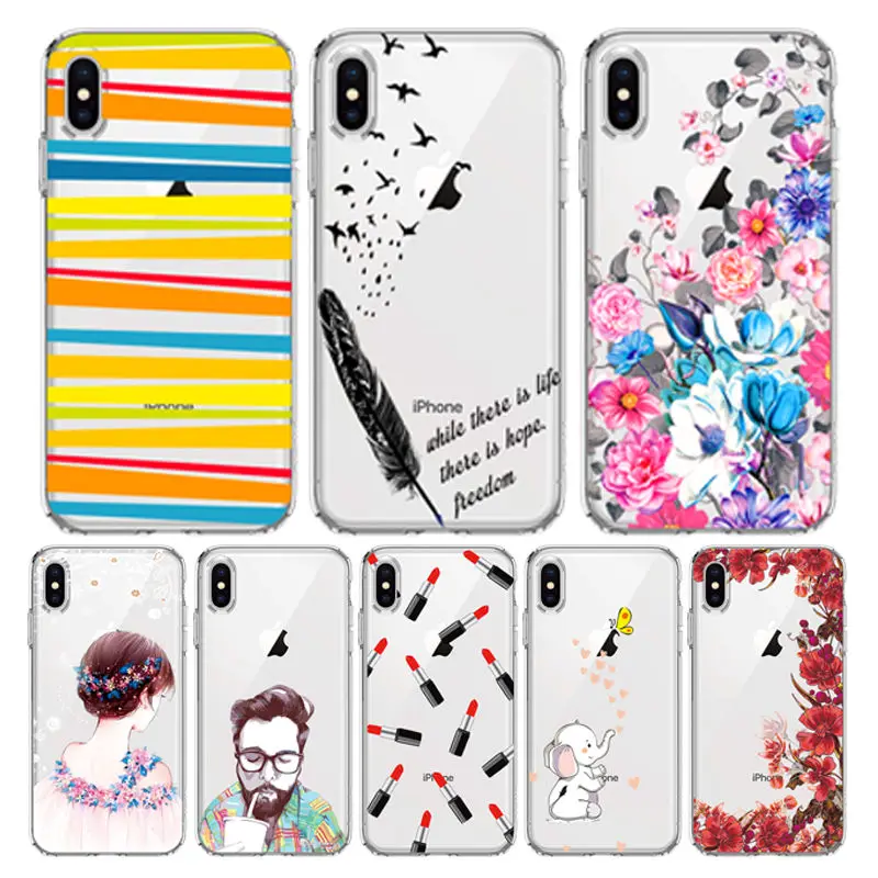 Чехол с рисунком для Iphone 6 6S Plus мягкий чехол из ТПУ 7 8 4S 5C умный защитный X XS Max XR |