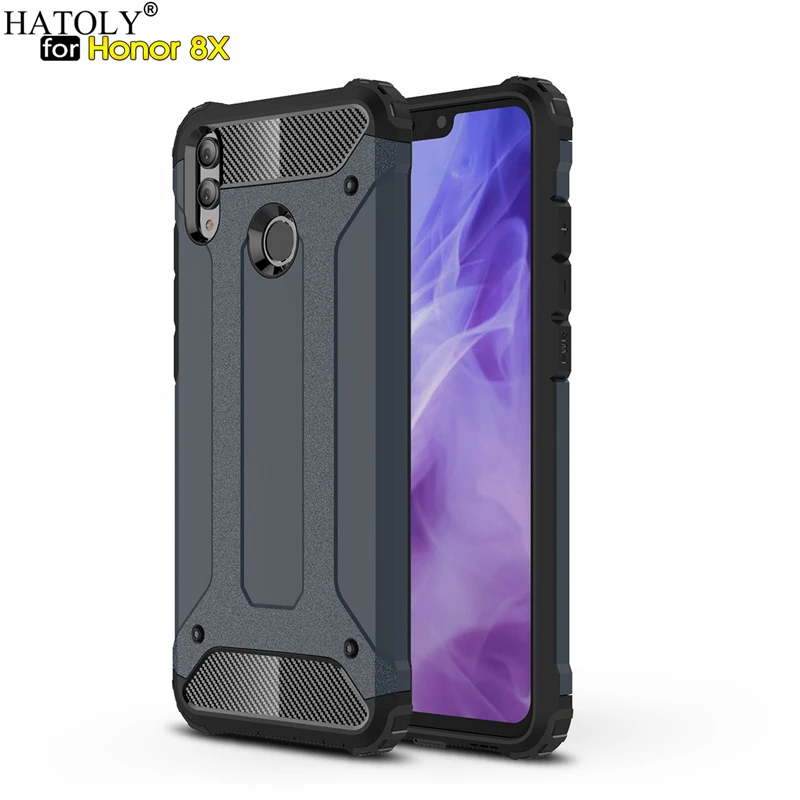 Чехол HATOLY для huawei Honor 8X сверхпрочный защитный тонкий жесткий резиновый чехол