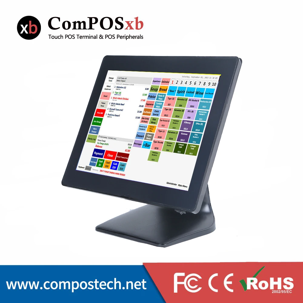 

15 inch POS systems capacitive touch screen POS all in one machine Point of sale
