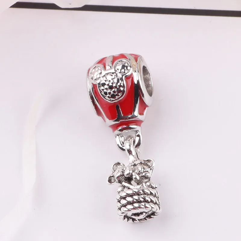 P-123 Браслет Pandora с бусинами,, сделай сам, подвески, весна, новинка, Дамбо, розовая божья коровка, багажные наушники, слон, ожерелье, подвеска - Цвет: P-123