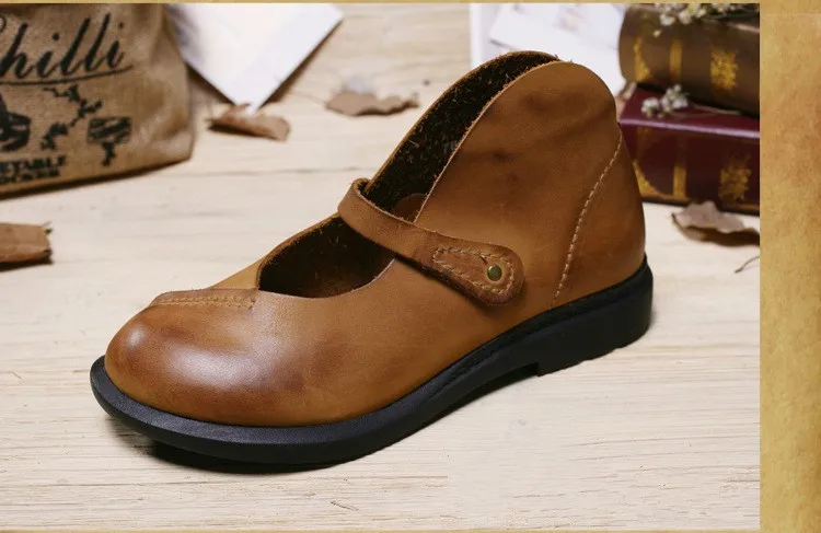 Careaymade- женские мотоциклетные полуботинки из натуральной кожи женская весенняя обувь Ma Ding размеры 4,5-10
