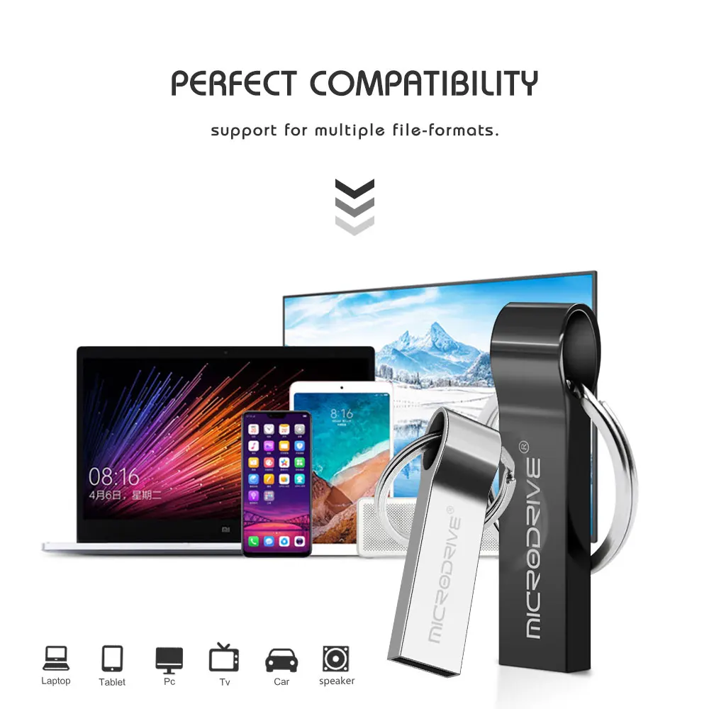 Мини-металлический USB флеш-накопитель из нержавеющей стали, ключ 64 ГБ 32 ГБ 16 ГБ 8 ГБ 4 ГБ, мини usb ручка, настоящая карта памяти, USB может сделать печать логотипа