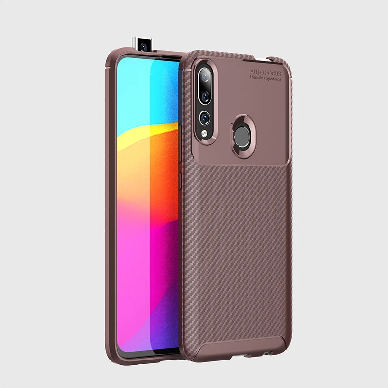 Для huawei Y9 Prime углеродное волокно Силиконовый ТПУ противоударный чехол для Huawie P smart Z