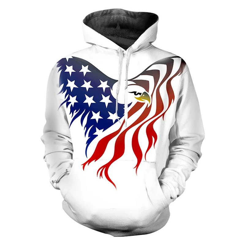 OGKB пуловер Мужской Горячий с капюшоном 3D толстовки печати животных кошка уличная