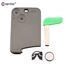 Запасная смарт-карта KEYYOU без ключа дистанционный ключ с 2 кнопками для Renault Laguna Espace 433 МГц с чипом ID46 бесплатная доставка