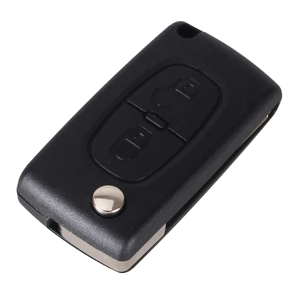 KEYYOU 25x 2 Button Remote Flip Floding Key Shell Cases Fob For Peugeot 107 207 307 307S 308 407 607 2BT DKT0269 CE0536 | Автомобили и
