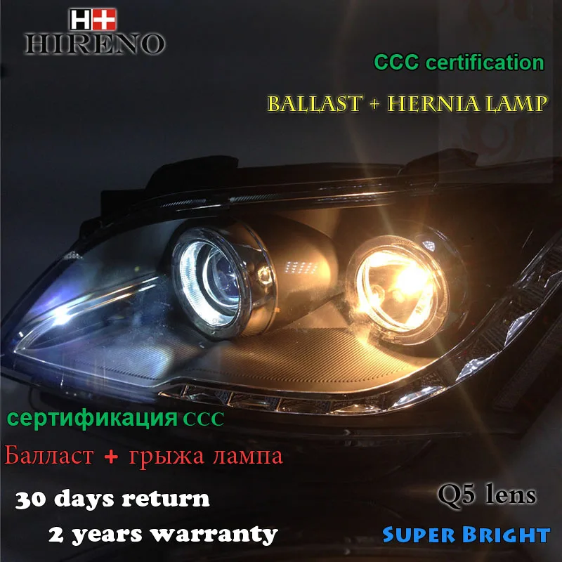 Hireno Высокой мощности Автомобилей стайлинг В Сборе для 2010 2012 KIA Soul LED Фар DRL