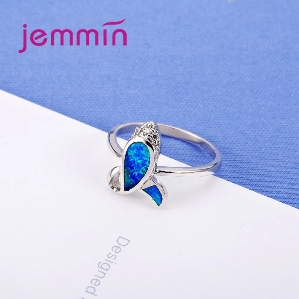 Высокое качество романтический рыбы серебряные кольца для вечерние ювелирных