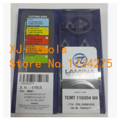 

Free Shipping 10Pcs TCMT110204 NN LT10 tungsten Carbide insert Cutting tools turning ,carbide inserts Lathe turning tool