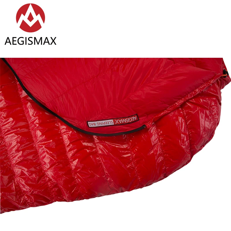 Туристический легкий спальный мешок AEGISMAX пуховый мумии 95% 800FP