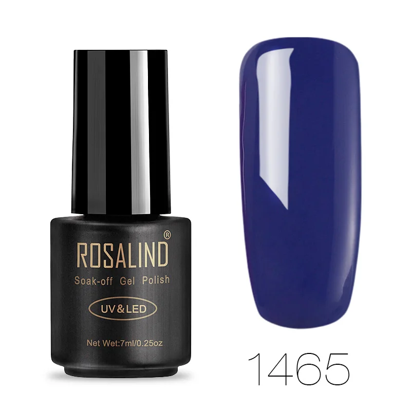 1465 ROSALIND 7 мл Гель-лак для ногтей Классическая серия 1323-1864 цвет Vernis Топ основа под лак искусство долговечный Замачивание Топ гель лак - Цвет: 1465