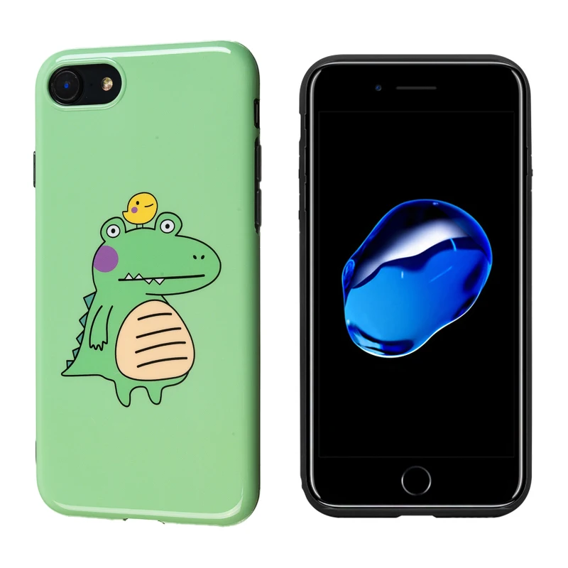 Роскошный фирменный глянцевый мягкий силикон imd чехол для iPhone 7 8 Plus X XS Max XR 6 6S