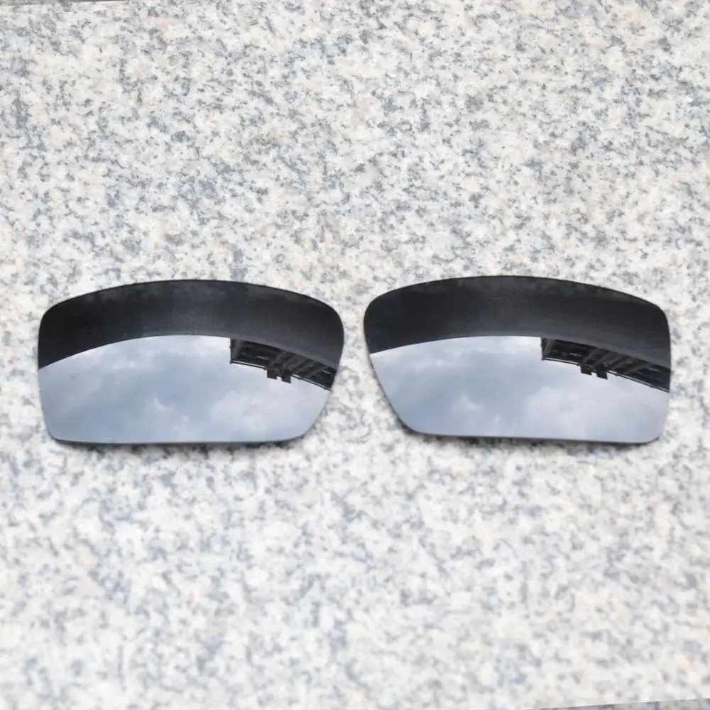 Wholesale E.O.S Polarized Enhanced Replacement Lenses for Oakley Gascan Sunglasses - Black Chrome Polarized Mirror