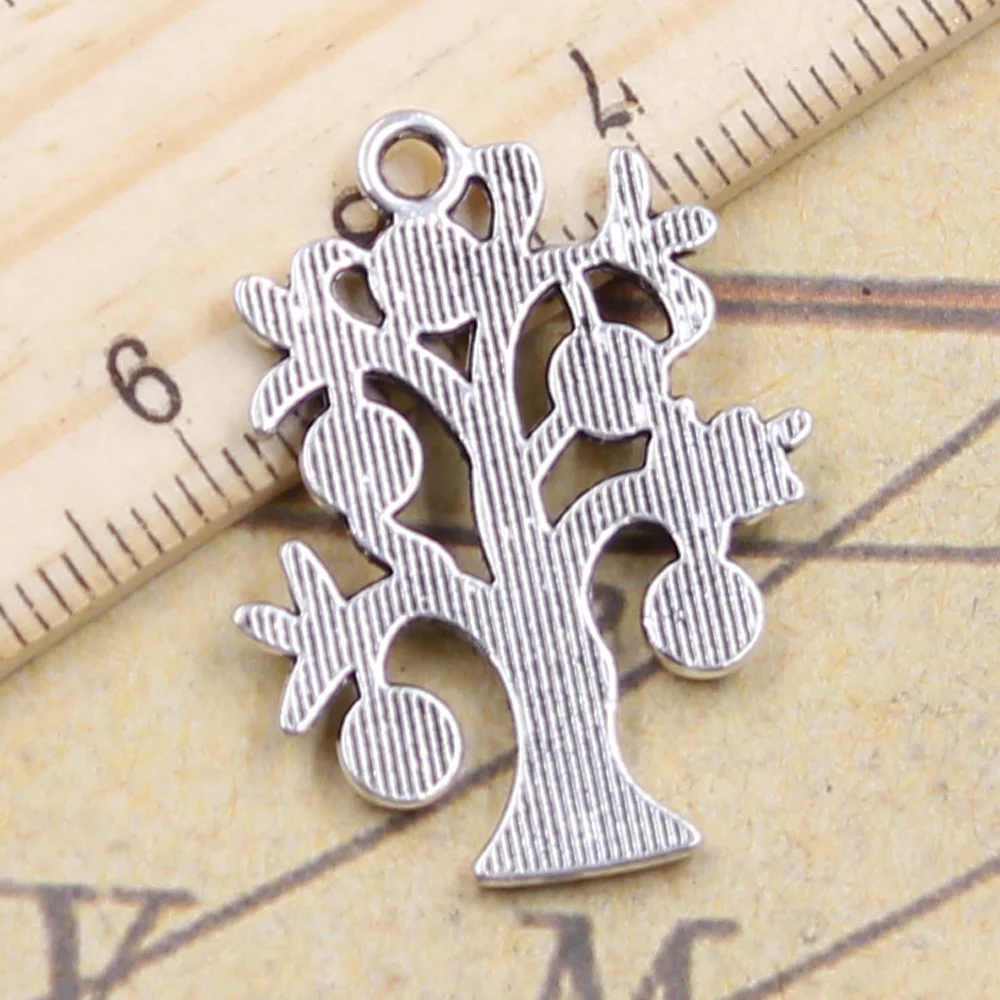 12 шт амулеты Money Tree 29x21 мм античные серебряные цветные Подвески Сделай Сам ручная
