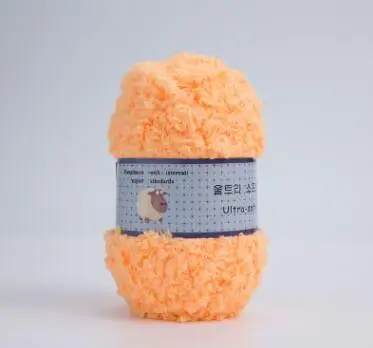 17 orange TPRPYN 1 шт. = 50 г шерстяная Толстая Коралловая бархатная пряжа, мягкая детская пряжа, ручная кашемировая пряжа для вязания крючком, детское одеяло, свитер - Цвет: 17 orange
