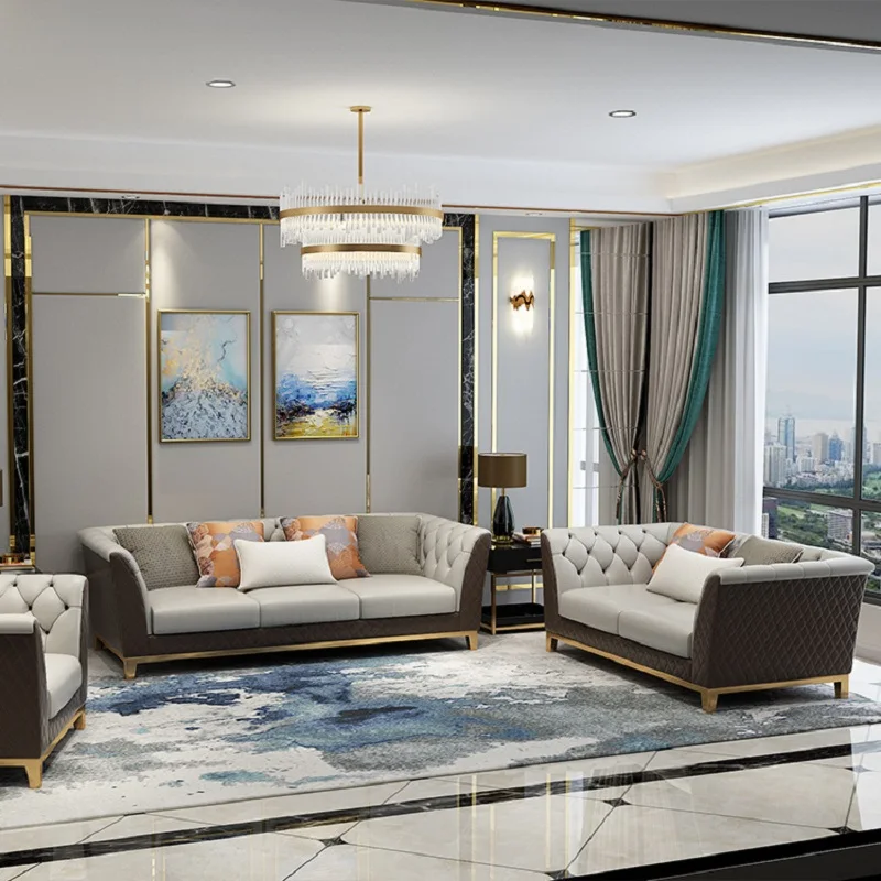 Диван для гостиной современный диван 7 местный индивидуальный кожаный