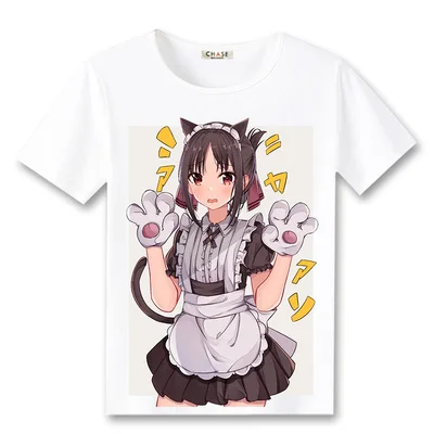 Новая футболка для косплея Kaguya-sama: Love Is War Kaguya Shinomiya модная аниме из полиэстера