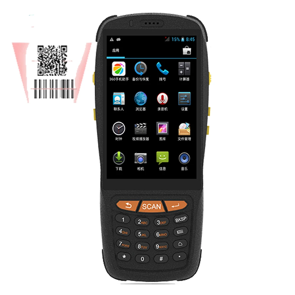 Сканер Android 7 1 PDA ручной сканер штрих кода Смарт терминал с 4G WIFI NFC считыватель для