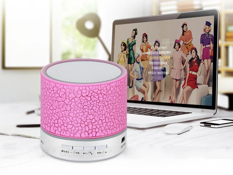 Светодиодный мини Bluetooth Динамик Портативный Беспроводной звуковой ящик карты