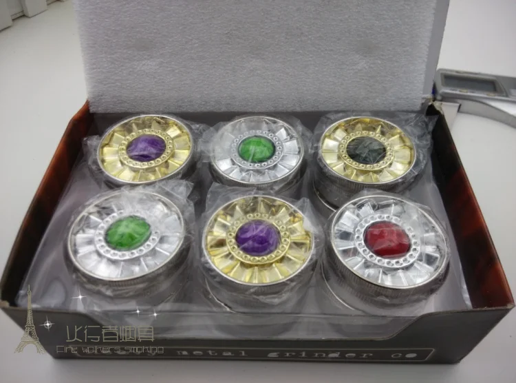 Новый 2 слойный металлический измельчитель табака травы ручной инструмент для