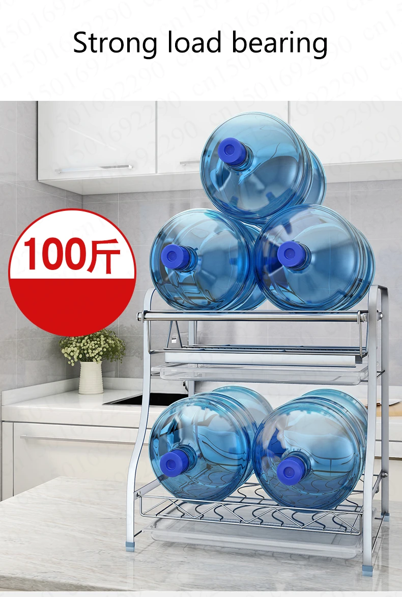 New Wall-mounted/ Desktop Multi-use 2/3 Layers Dish Rack Drain Stainless Steel Dish Drying Rack Kitchen Organizer Anti-rust