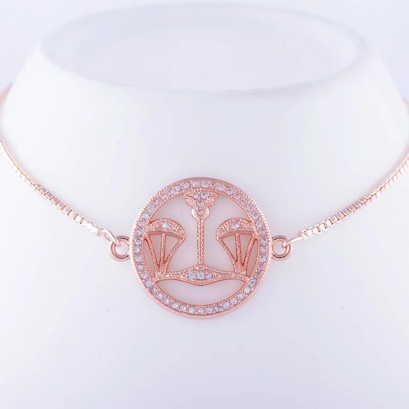 Модные ювелирные изделия винтажные циркониевые подвески-весы браслеты женские