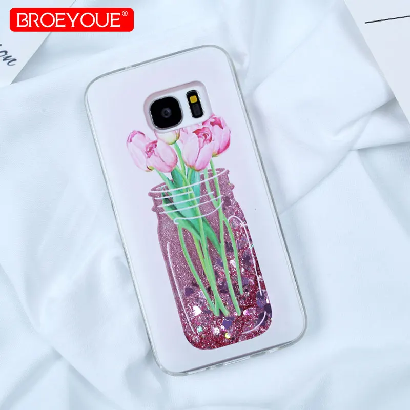 Liquid Quicksand Case For Samsung Galaxy S7 Edge S8 S9 Plus Soft Dynamic Glitter Star Phone Cover A3 A5 A7 2017 |