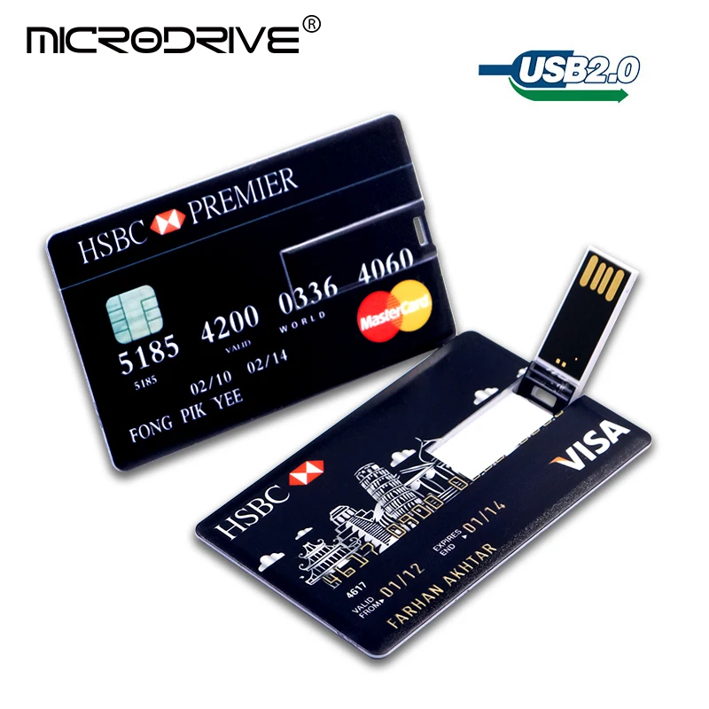 Кредитная карта мастер visa карты HSBC Американский Экспресс USB флэш накопитель
