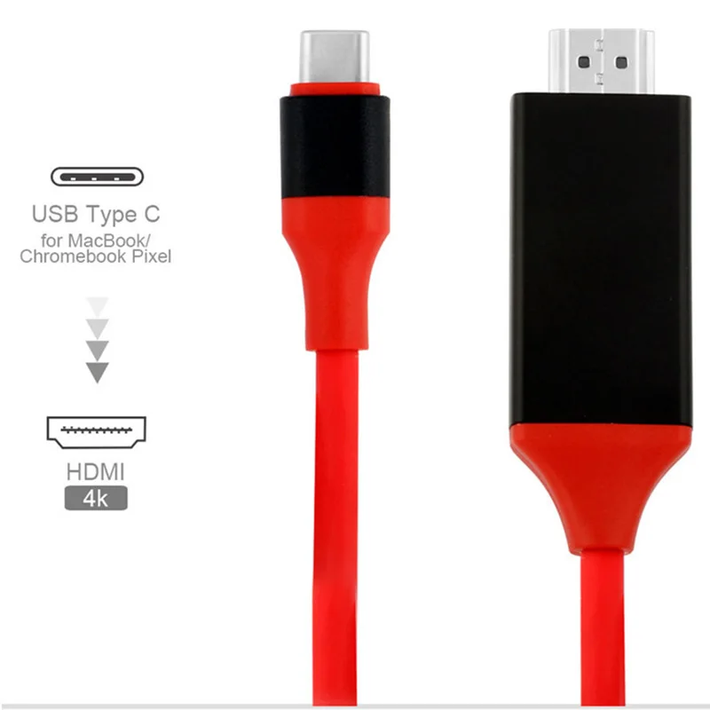 Тип-C HDMI кабель USB C USB 3,1 мужчина к HDMI Мужской 4 K кабель для высокоскоростной передачи данных для Macbook samsung S10 M30 A70 A50 HDTV адаптер шнур