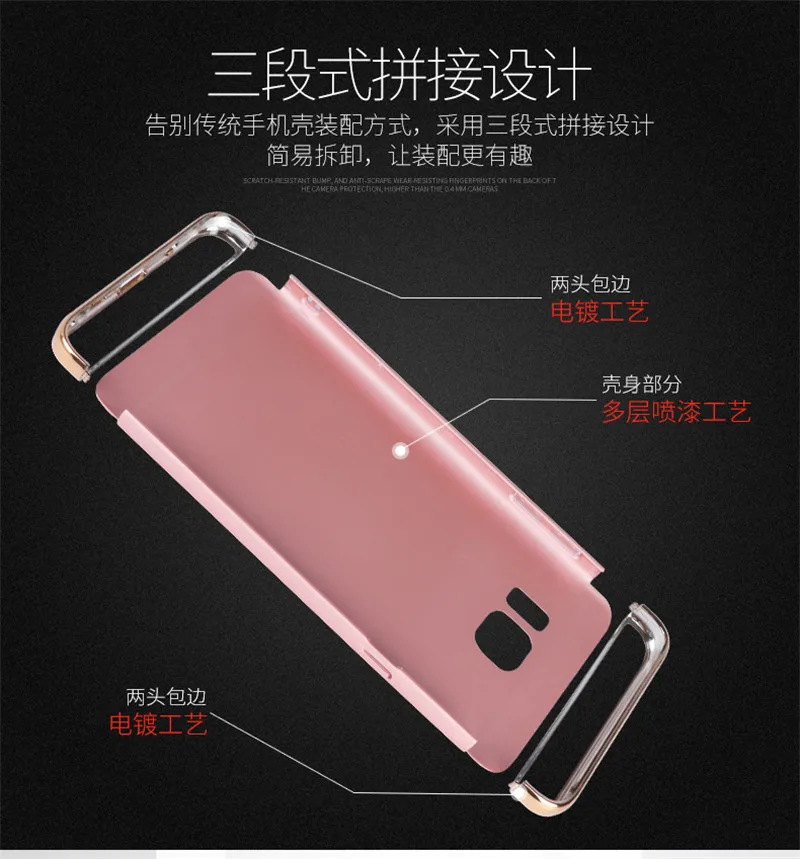 Plastic Phone Case For SAMSUNG Galaxy Note 5 Plating Plain Cover SM-N920F Note5 Hard Cases Business Protective |