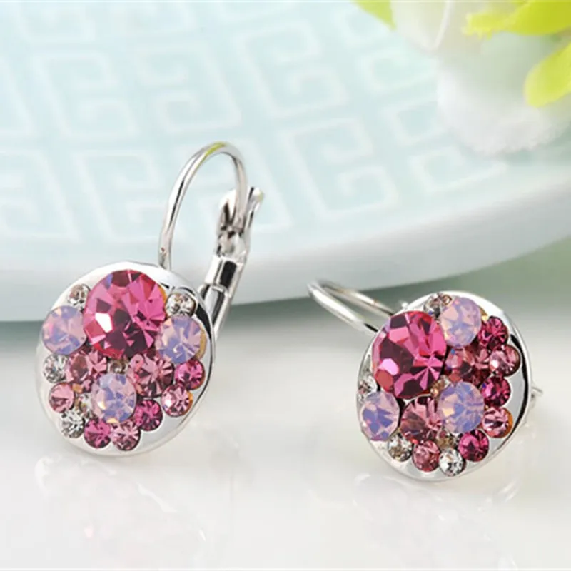 Украшения CC клипсы для женщин изящные оригинальные австрийские кристаллы