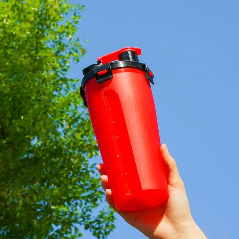 Сывороточный протеин порошок двойной шейкер бутылки двойное перемешивание