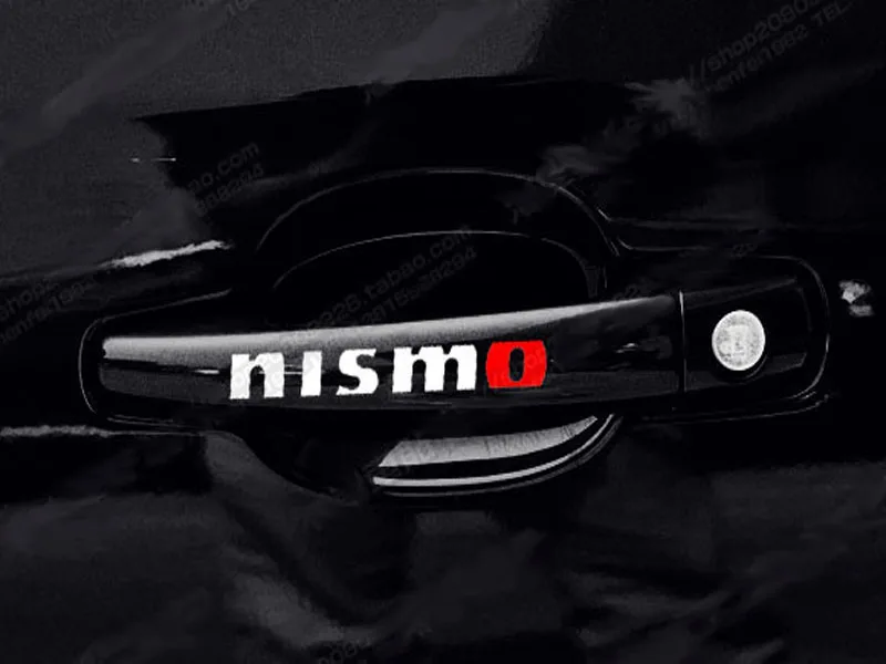 4 шт. nismo автомобильные дверные ручки стикер автомобиля внешней отделки Стикеры