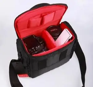 Новый Blach красный Водонепроницаемый Камера сумка для Canon DSLR и DSR 1100D 1000D 650D 600D 550D 500D