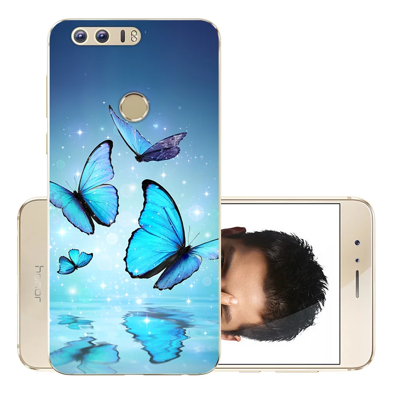 Чехол FANATU для Huawei Honor 8 чехол телефона бампер Honor8 силиконовый 5 2 &quotHonor | Мобильные