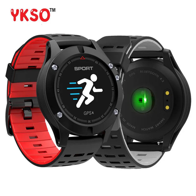 YKSO Bluetooth Smart часы OLED высотомер gps F5 Носимых устройств монитор сердечного ритма