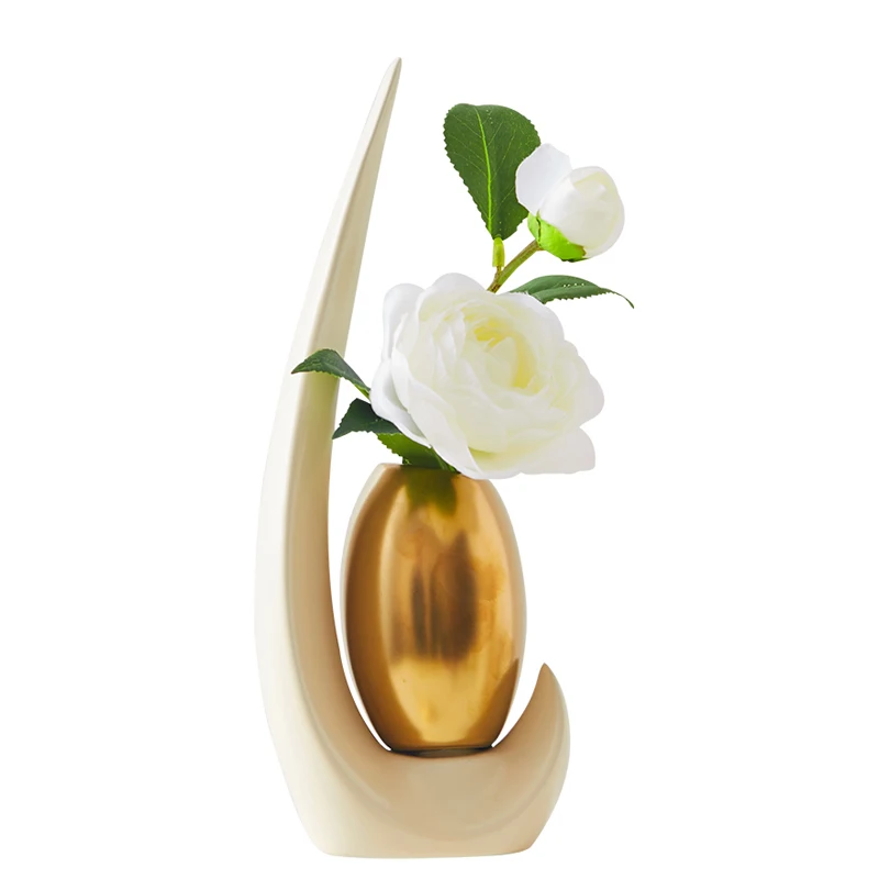

Nordic ceramic vase home decoration accessories handmade crafts Creative Floral Vases Office figurines Desktop Decoration